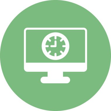 Bilgisayar. Web simgesi basit illüstrasyon