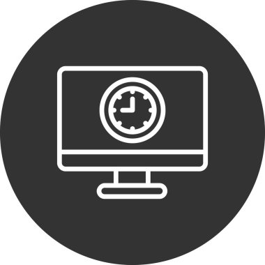 Bilgisayar. Web simgesi basit illüstrasyon