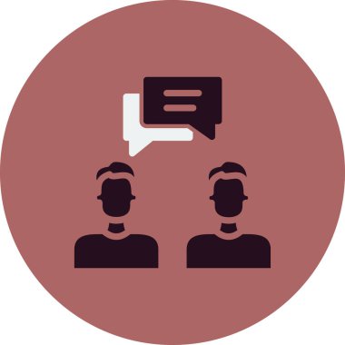 Vektör ince çizgi simgesi. Danışman.