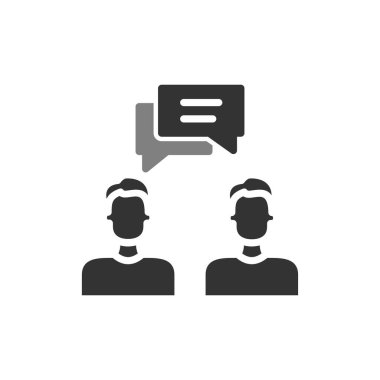 Vektör ince çizgi simgesi. Danışman.