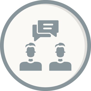 Vektör ince çizgi simgesi. Danışman.