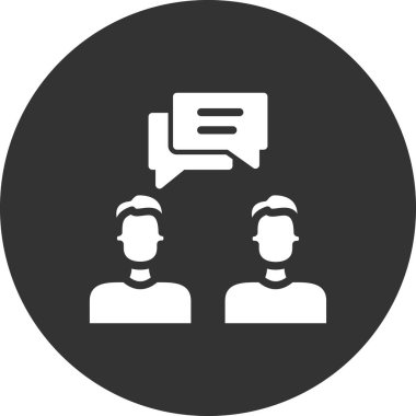 Vektör ince çizgi simgesi. Danışman.