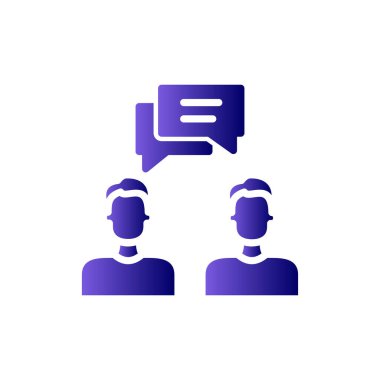 Vektör ince çizgi simgesi. Danışman.