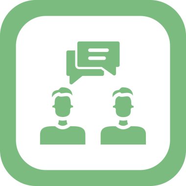 Vektör ince çizgi simgesi. Danışman.