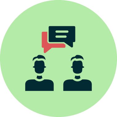 Vektör ince çizgi simgesi. Danışman.