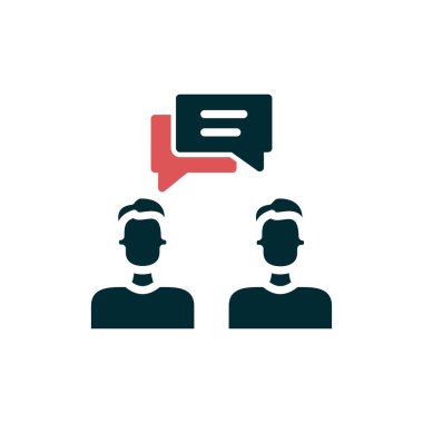 Vektör ince çizgi simgesi. Danışman.