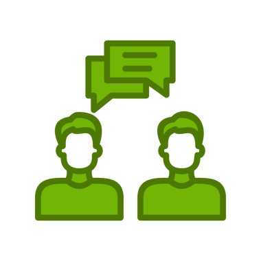 Vektör ince çizgi simgesi. Danışman.