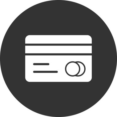 Kredi kartı simgesi, vektör illüstrasyonu 