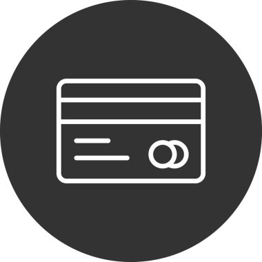 Kredi kartı simgesi, vektör illüstrasyonu 