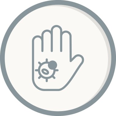 Kişisel ve ticari kullanım için vektör simgesi. Kirli El