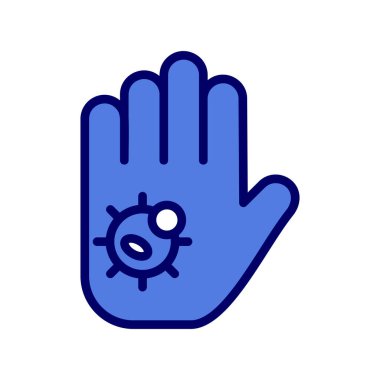 Kişisel ve ticari kullanım için vektör simgesi. Kirli El