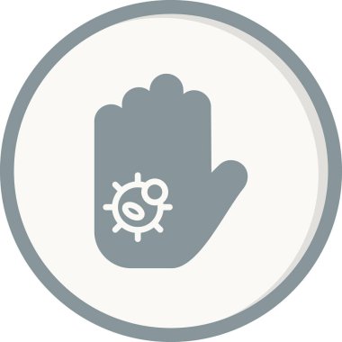 Kişisel ve ticari kullanım için vektör simgesi. Kirli El