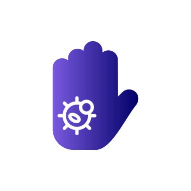 Kişisel ve ticari kullanım için vektör simgesi. Kirli El