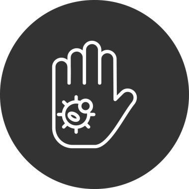 Kişisel ve ticari kullanım için vektör simgesi. Kirli El