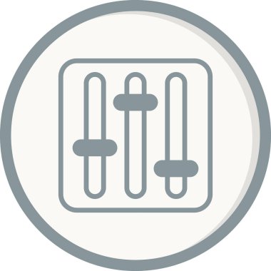 Dengeleyici. Web simgesi vektör illüstrasyonu