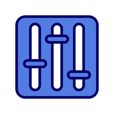 Dengeleyici. Web simgesi vektör illüstrasyonu