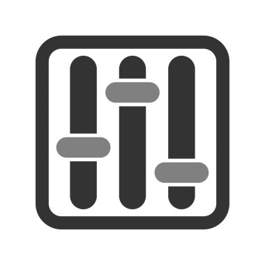 Dengeleyici. Web simgesi vektör illüstrasyonu