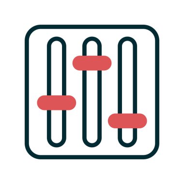 Dengeleyici. Web simgesi vektör illüstrasyonu