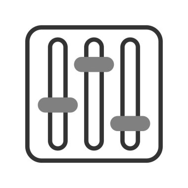 Dengeleyici. Web simgesi vektör illüstrasyonu