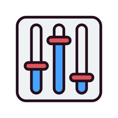 Dengeleyici. Web simgesi vektör illüstrasyonu