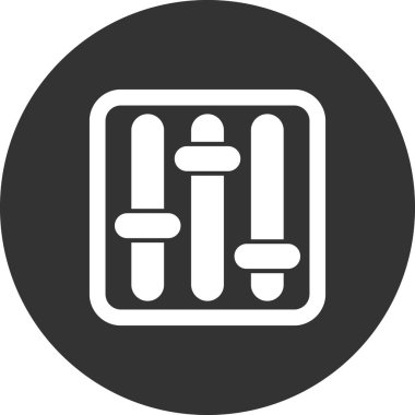 Dengeleyici. Web simgesi vektör illüstrasyonu