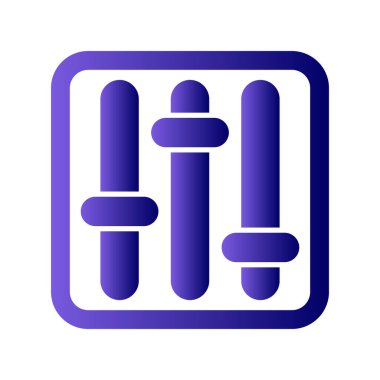 Dengeleyici. Web simgesi vektör illüstrasyonu