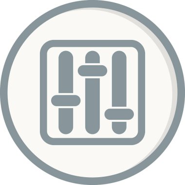 Dengeleyici. Web simgesi vektör illüstrasyonu