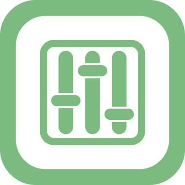 Dengeleyici. Web simgesi vektör illüstrasyonu