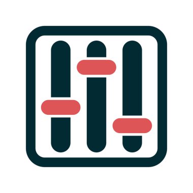 Dengeleyici. Web simgesi vektör illüstrasyonu