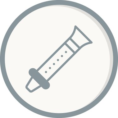 Flüt simgesinin vektör çizimi