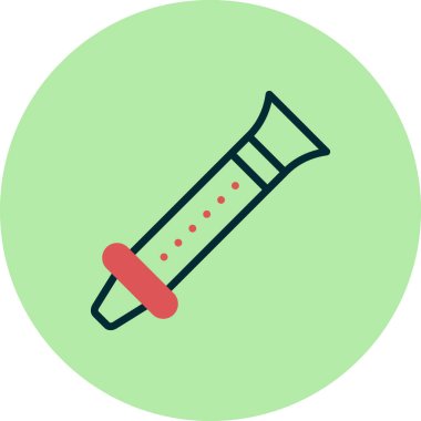 Flüt simgesinin vektör çizimi