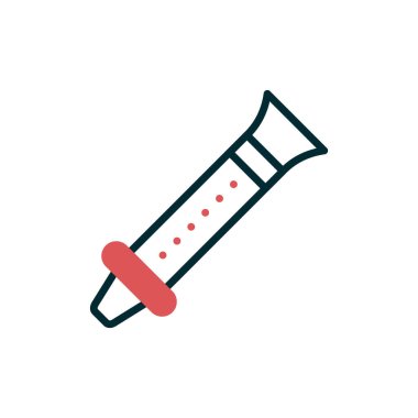 Flüt simgesinin vektör çizimi