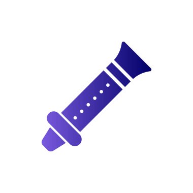 Flüt simgesinin vektör çizimi