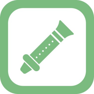 Flüt simgesinin vektör çizimi