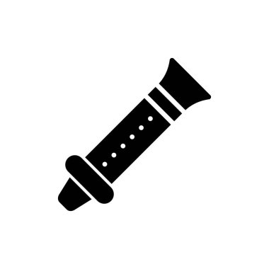 Flüt simgesinin vektör çizimi