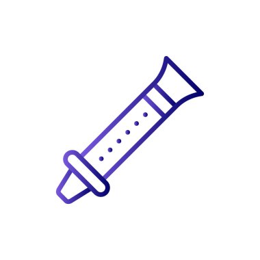 Flüt simgesinin vektör çizimi