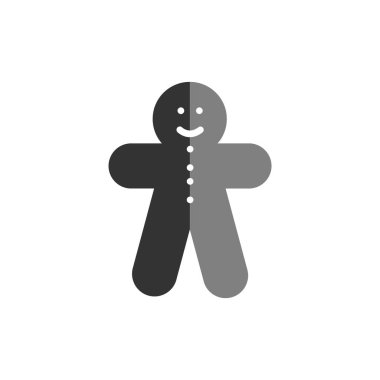 Zencefilli bisküvi. Web simgesi basit illüstrasyon