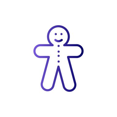 Zencefilli bisküvi. Web simgesi basit illüstrasyon