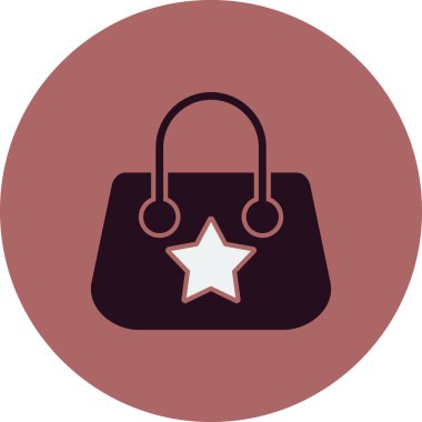 el çantası simgesi vektör illüstrasyon 