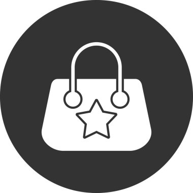 el çantası simgesi vektör illüstrasyon 