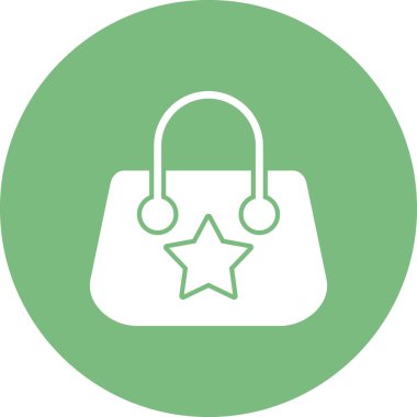 el çantası simgesi vektör illüstrasyon 