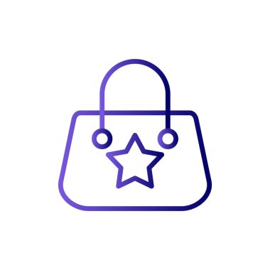 el çantası simgesi vektör illüstrasyon 