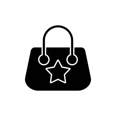 el çantası simgesi vektör illüstrasyon 