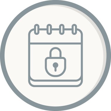 takvim vektörü ince çizgi simgesi