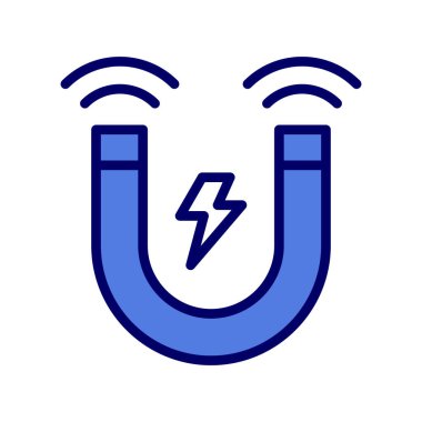 Mıknatıs Web simgesi vektör illüstrasyonu