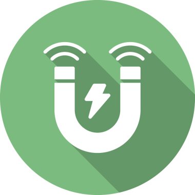 Mıknatıs Web simgesi vektör illüstrasyonu