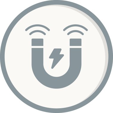 Mıknatıs Web simgesi vektör illüstrasyonu