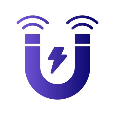 Mıknatıs Web simgesi vektör illüstrasyonu