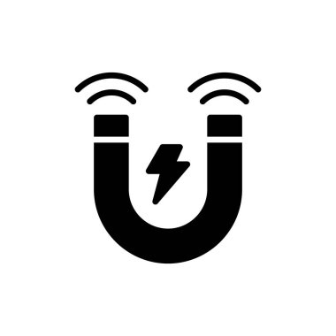 Mıknatıs Web simgesi vektör illüstrasyonu