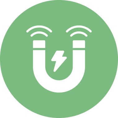 Mıknatıs Web simgesi vektör illüstrasyonu